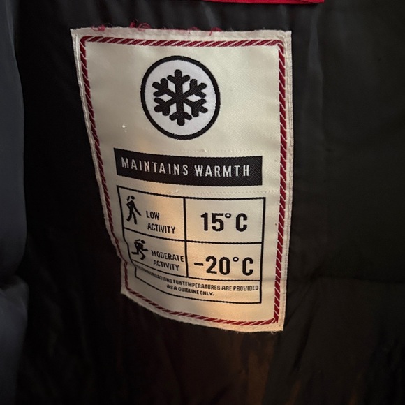 Canada weather gear Black winter coat . - Picture 3 of 5